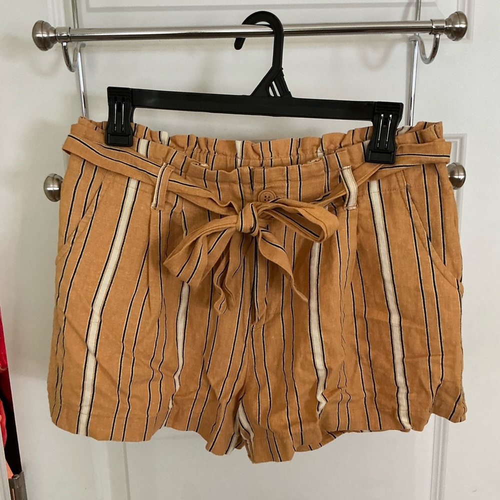 Striped Tan Women's Shorts
